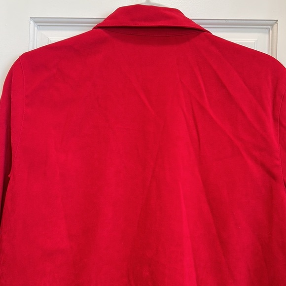 Talbots Red Microsuede Shackleton or Short with Tortoise Buttons sz.M - Picture 7 of 9